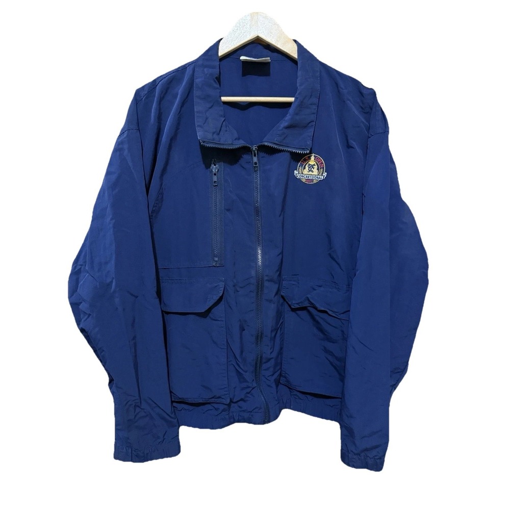 1997 US Open Vintage Blue Windbreaker Congressional‎ Country Club Size Large EUC
